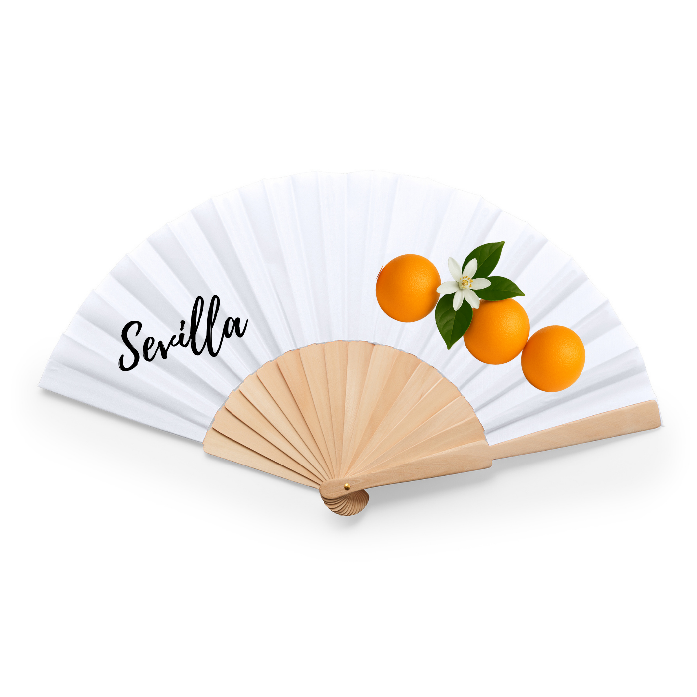 🧡 Abanico “Sevilla Naranja” -Colección Sevilla