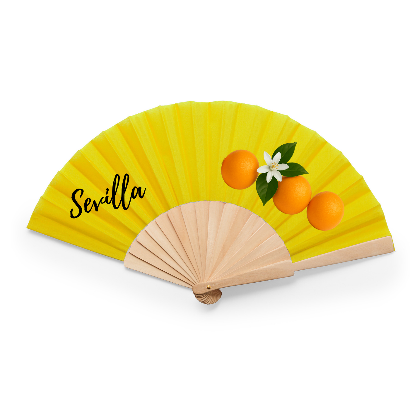 🧡 Abanico “Sevilla Naranja” -Colección Sevilla