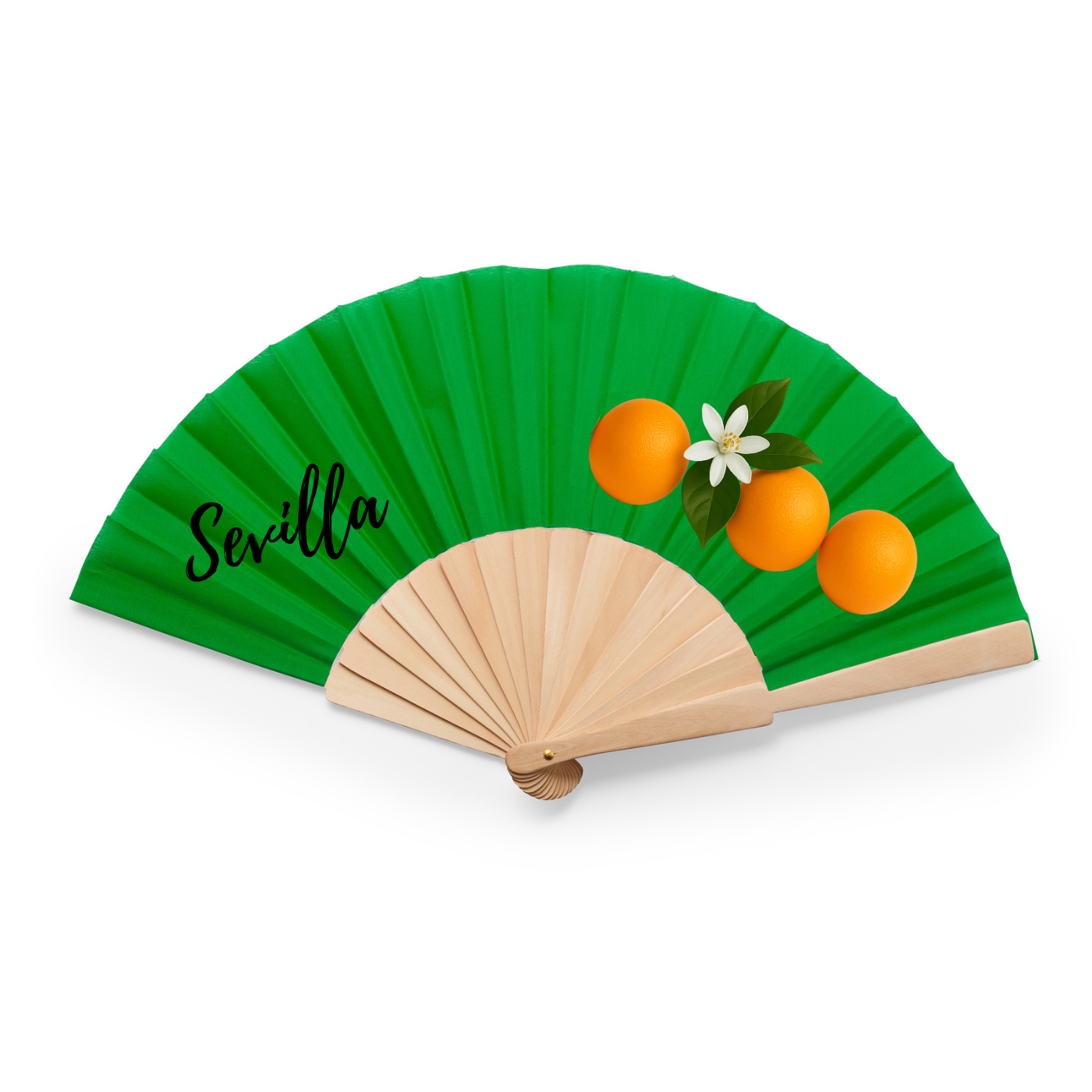 🧡 Abanico “Sevilla Naranja” -Colección Sevilla