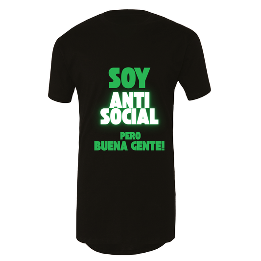 Camisetas Oversize Unisex “soy antisocial”