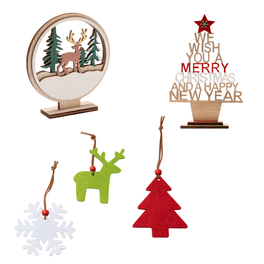Set adornos navideños
