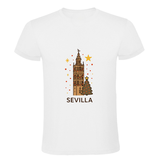 👕 Camisetas "Giralda en Navidad" Unisex – Colección Sevilla